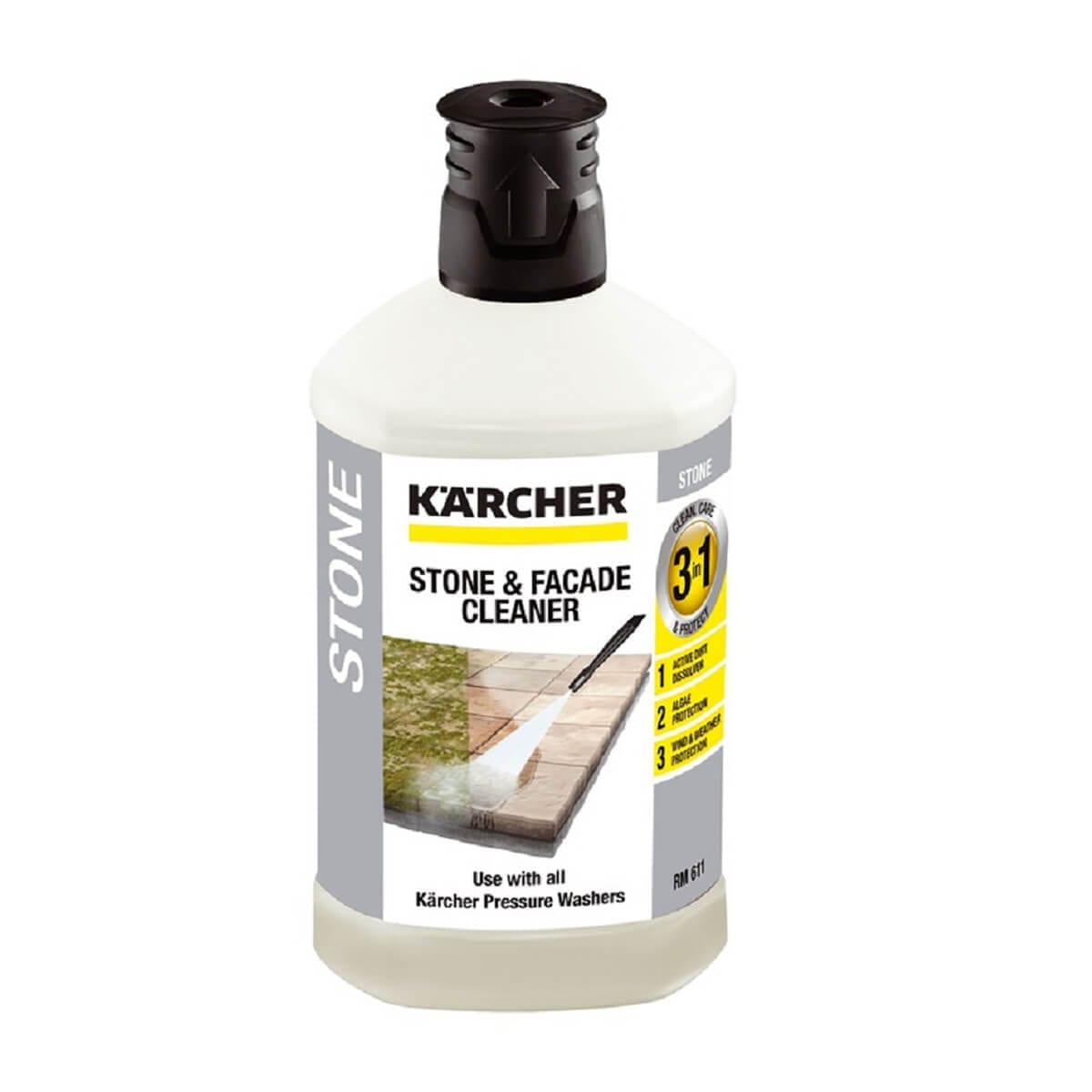 images Detergent Karcher, pentru fatade de piatra 3 in 1, 1 litru - imagine 1