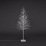 Brad Decorativ Alb cu Leduri