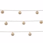 Instalatie 16 Bulbi Metalici cu Baterii