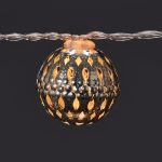 Instalatie 16 Bulbi Metalici cu Baterii