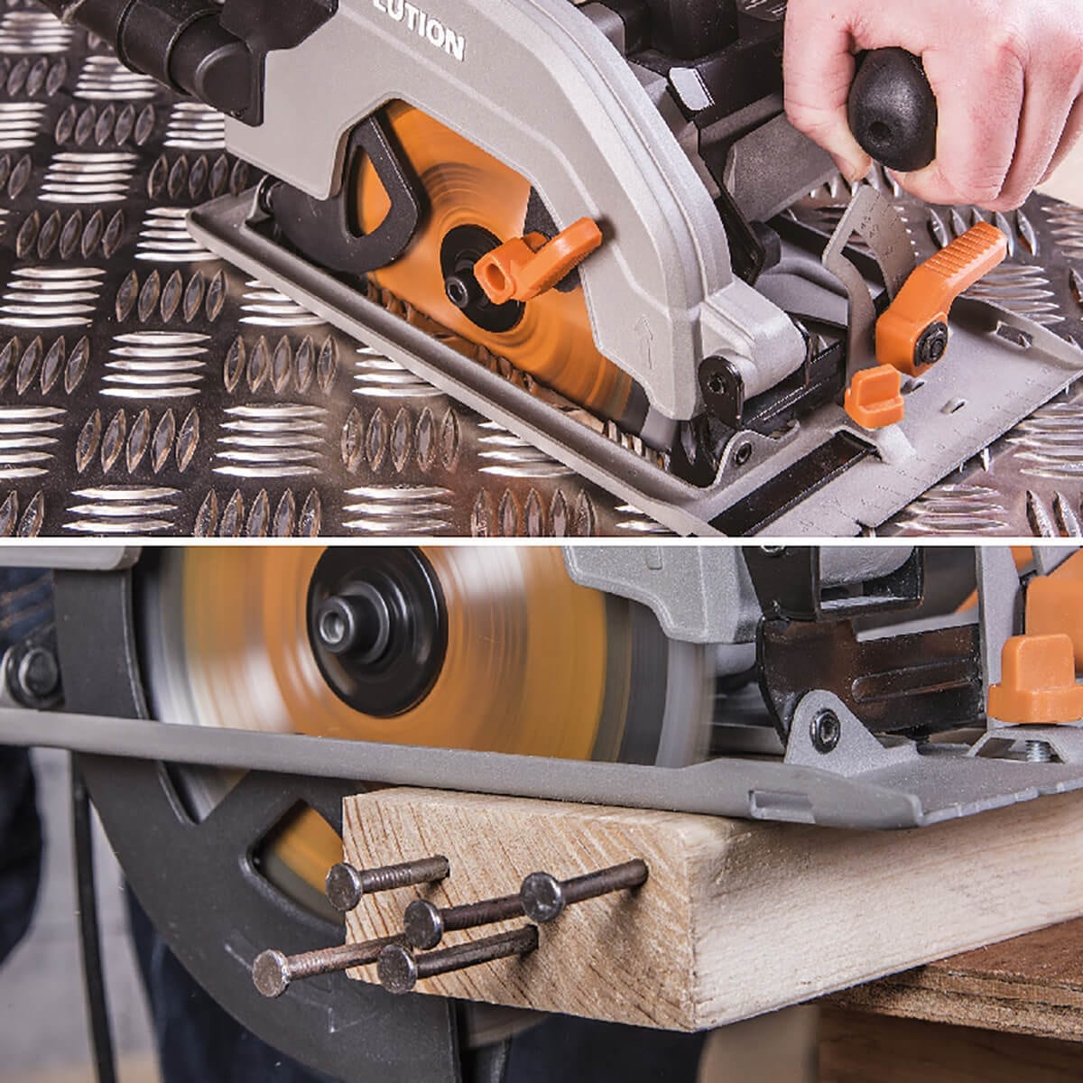 images Ferastrau Circular cu Fir 185mm 1200W Evolution