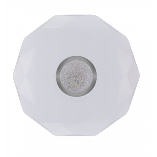 Plafoniera LED Diamant cu Inel Decorativ Ø400 24W 6500k