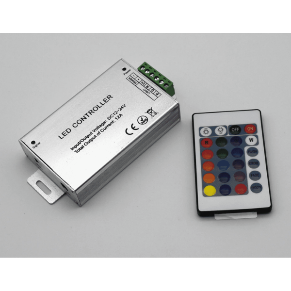 Controller Banda LED RGB cu Telecomanda IR 24 taste