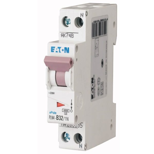 Siguranta Automata Eaton PLN4 C32/1N-DE 1pol+N 32A