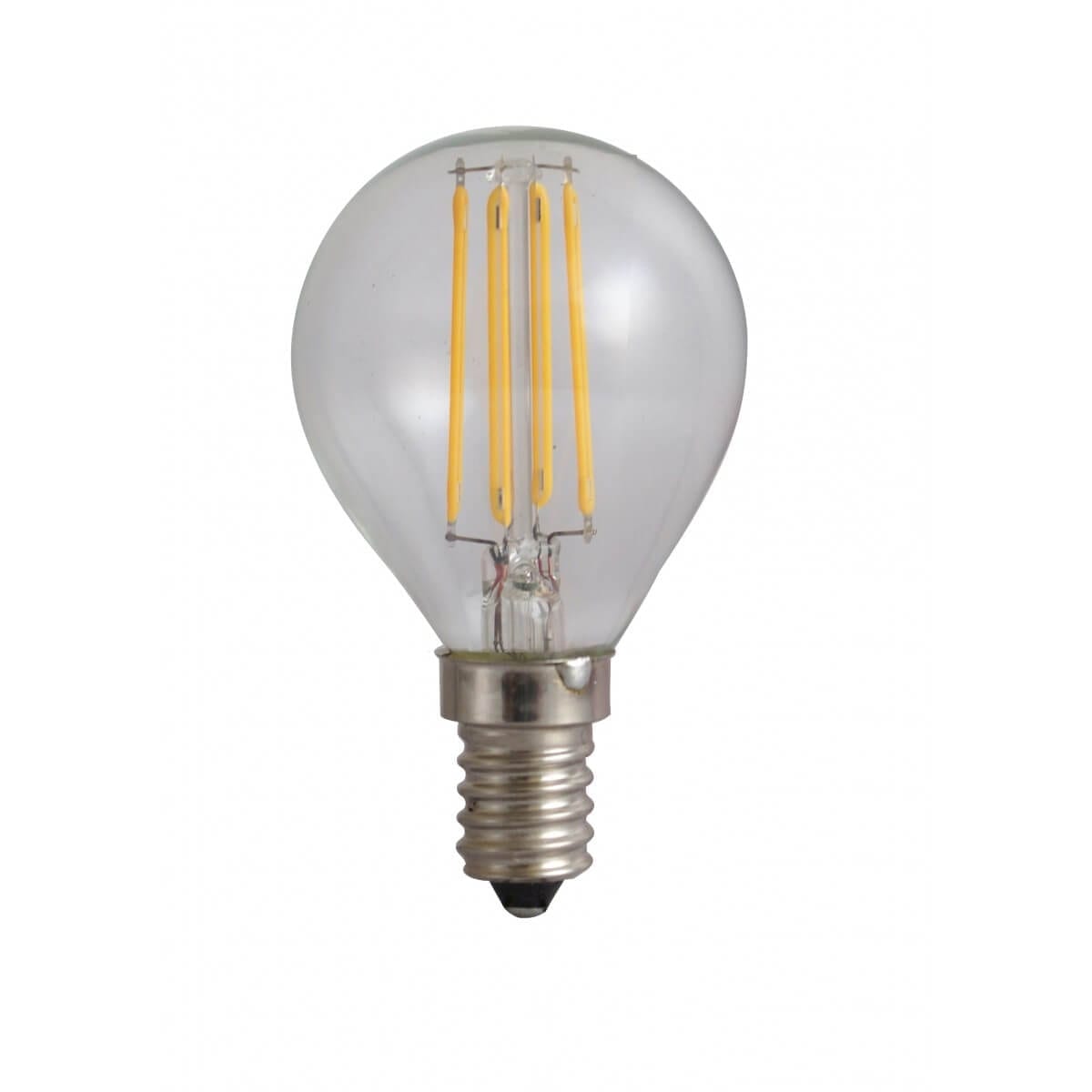 images led-ieftin Bec Sferic Filament LED E14 4W 220V 4000K