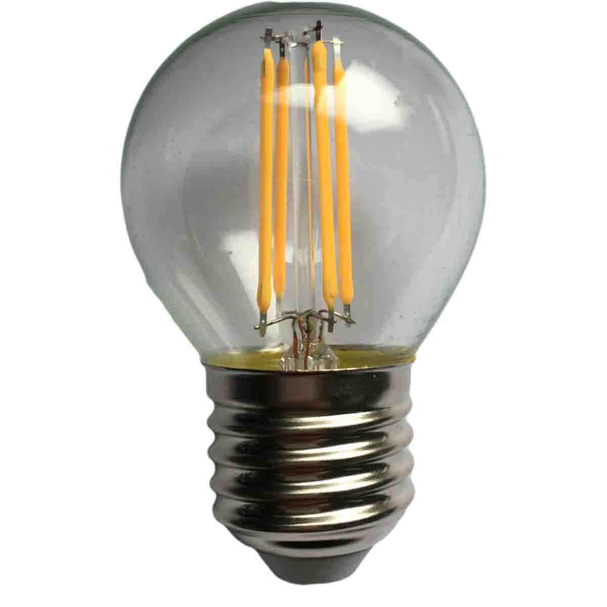 images led-ieftin.ro Bec Sferic Filament LED E27 4W 220V 6500K
