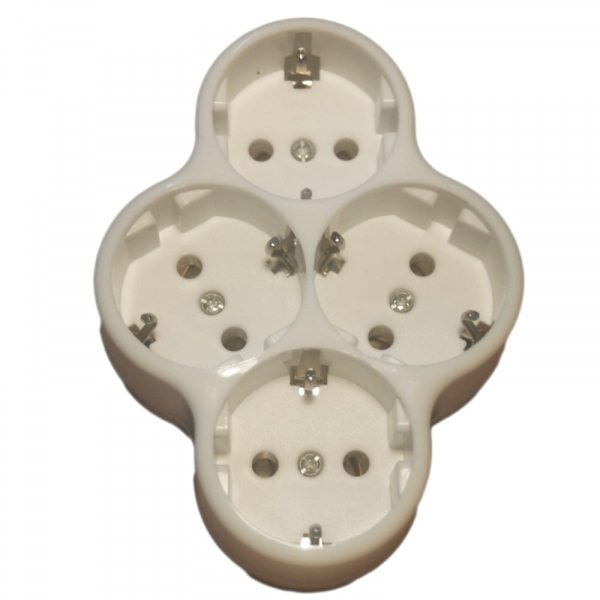 Triplu Stecher Stea 4 Posturi cu Protectie