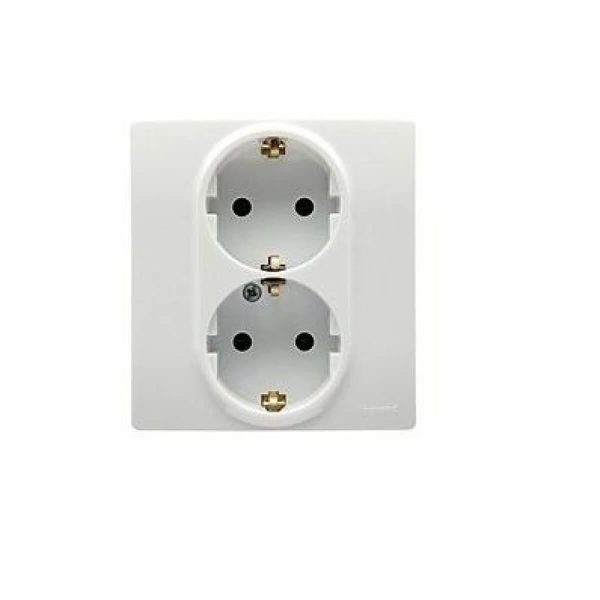 Priza Schuko Dubla 2P+T Legrand Niloe