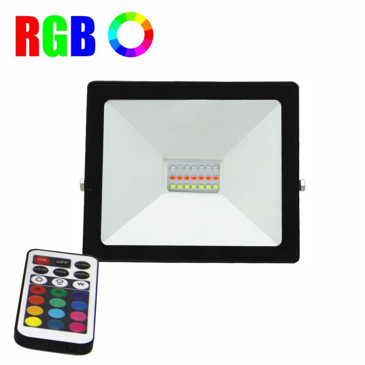 images Proiector LED 10W RGB 16 culori IP 65 telecomanda inclusa