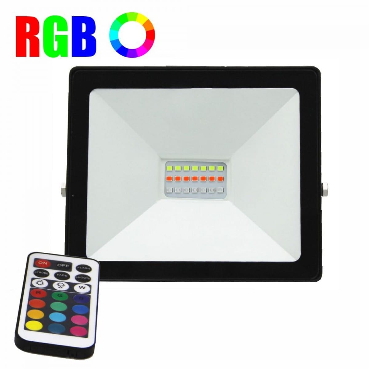 images Proiector LED 20W RGB 16 culori IP 65 telecomanda inclusa