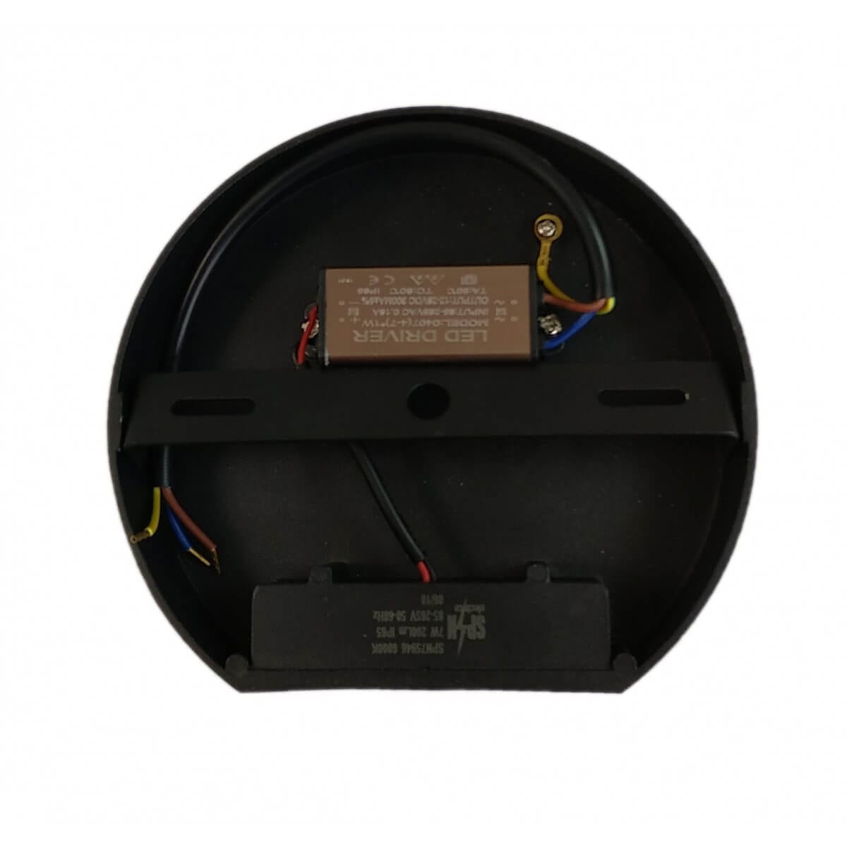 images Aplica Neagra de Perete fi135 7W IP65 3000k