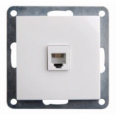 images Priza de telefon Top culoare alb mufa RJ11