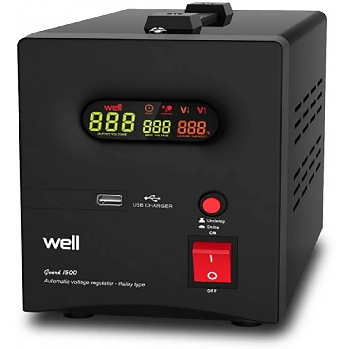 images Stabilizator Tensiune Well cu Releu 1500VA