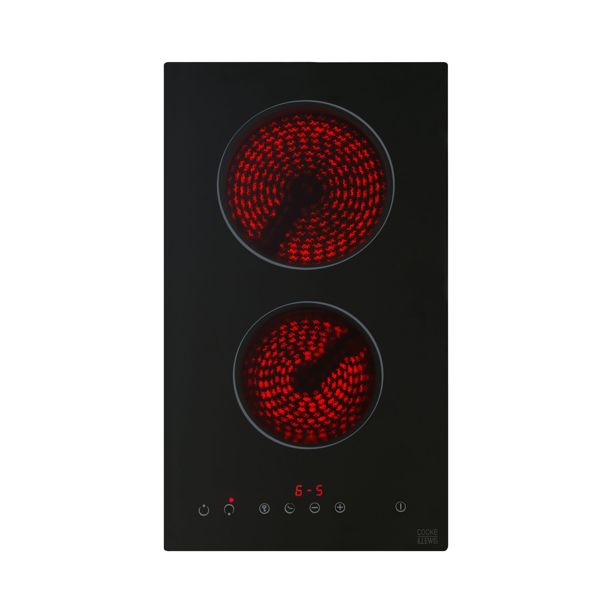 3663602429500-plita-ceramica-2-zone-de-gatit-290-x-520-x-60-mm-culoare-negru-3517 Plita ceramica, 2 zone de gatit, 290 x 520 x 60 mm, culoare negru - imagine 2