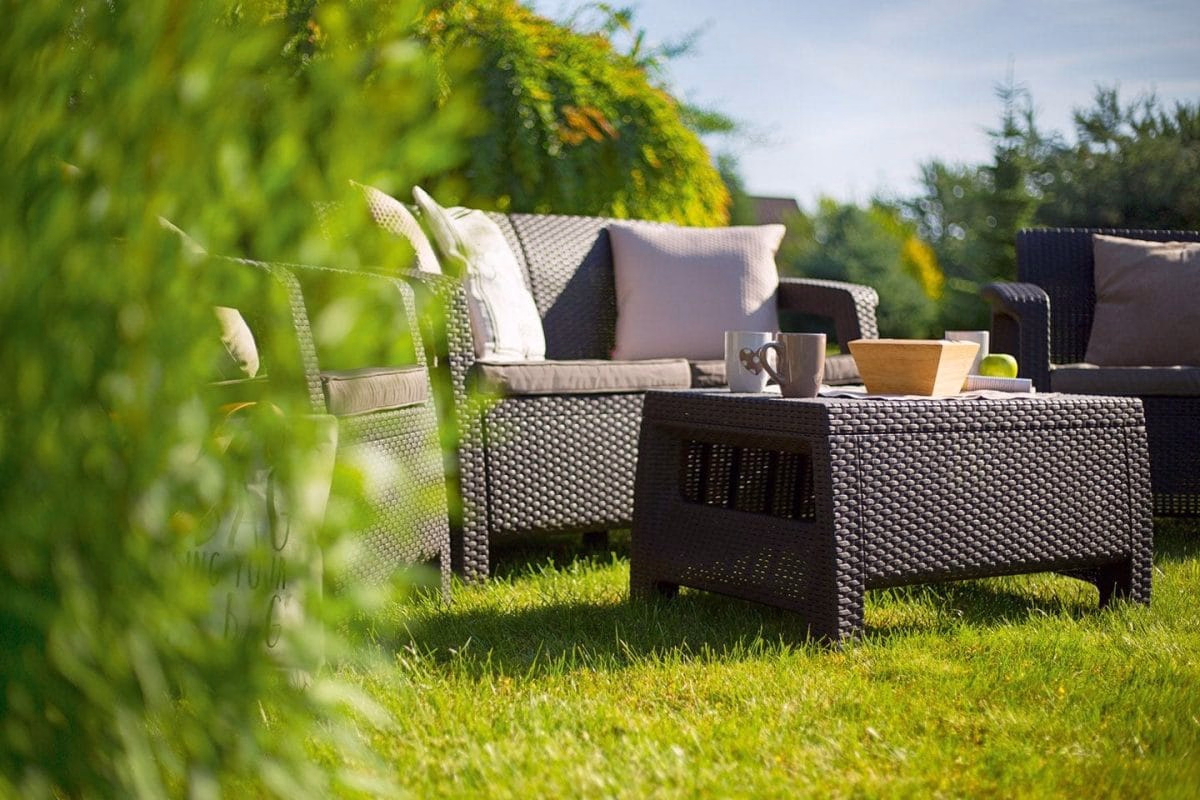 Set mobilier gradina Corfu, Canapea, fotolii si masuta cafea - imagine 3