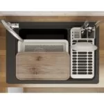 Chiuveta din cuart compozit GoodHome Romesco, 77.3 x 51.6 x 23.4 cm, 1 cuva