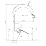 Baterie de bucatarie Cooke&Lewis, Aruvi, monocomanda