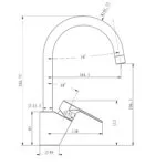 Baterie de bucatarie Cooke&Lewis, Aruvi, monocomanda