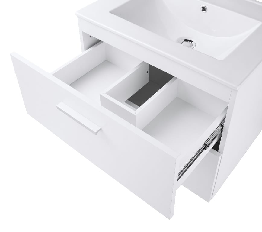 Baza mobilier suspendat cu Lavoar ceramic si oglinda cu iluminare GoodHome Slapton 60 cm, alb Baza mobilier suspendat cu Lavoar ceramic si oglinda cu iluminare GoodHome Slapton 60 cm, alb