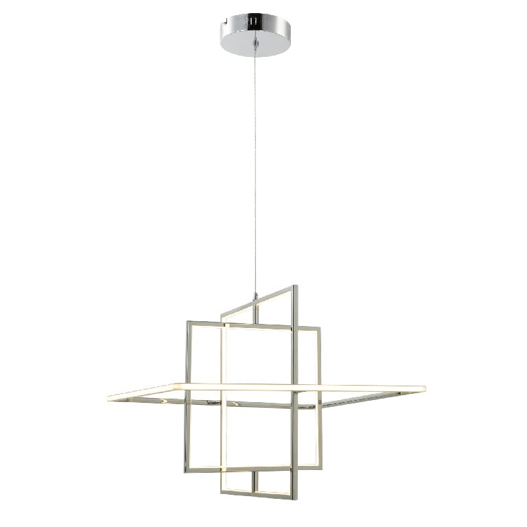 Pendul GoodHome Kohmani, argintiu, lumina calda 3000 K, clasa protectie IP20 Pendul GoodHome Kohmani, argintiu, lumina calda 3000 K, clasa protectie IP20