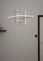 Pendul GoodHome Kohmani, argintiu, lumina calda 3000 K, clasa protectie IP20