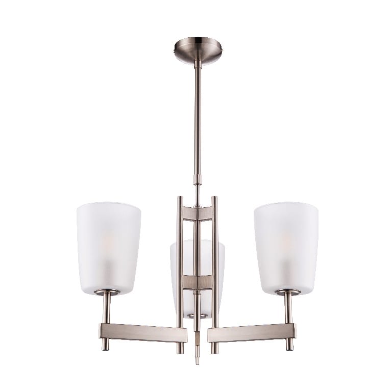 Lustra Candelabru GoodHome Quadryx, argintiu, surse 3 x (E14), IP20 Lustra Candelabru GoodHome Quadryx, argintiu, surse 3 x (E14), IP20