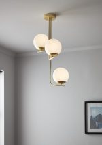 Lustra Pendul GoodHome Baldaz, auriu, surse 3 x (E14), IP20