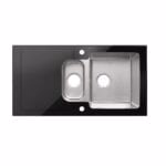 Chiuveta din inox Christianna, 95 x 50 cm, adancime 21 cm, 1.5 cuve