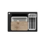 Chiuveta din cuart compozit GoodHome Romesco, 77.3 x 51.6 x 23.4 cm, 1 cuva