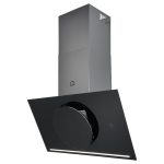 Hota unghiulara GoodHome Bamia, control prin gesturi, culoare negru, 151 W, A++, 900 x 1130 x 380 mm