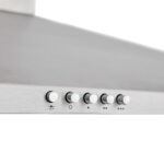 Hota din otel inoxidabil, 60 cm, finisaj cromat, clasa energetica C