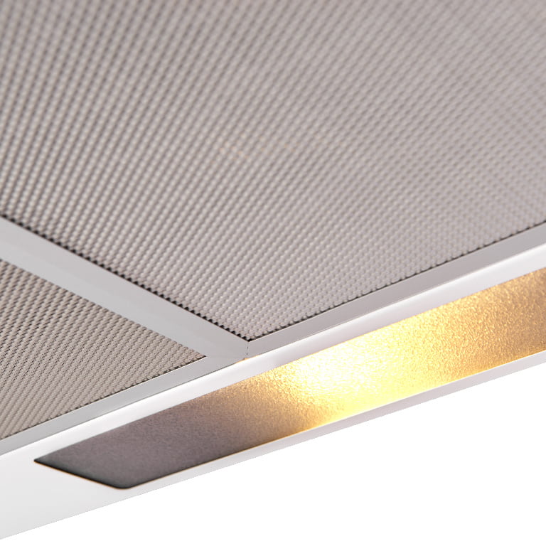 Hota din otel inoxidabil, 60 cm, culoare alb, clasa energetica C Hota din otel inoxidabil, 60 cm, culoare alb, clasa energetica C