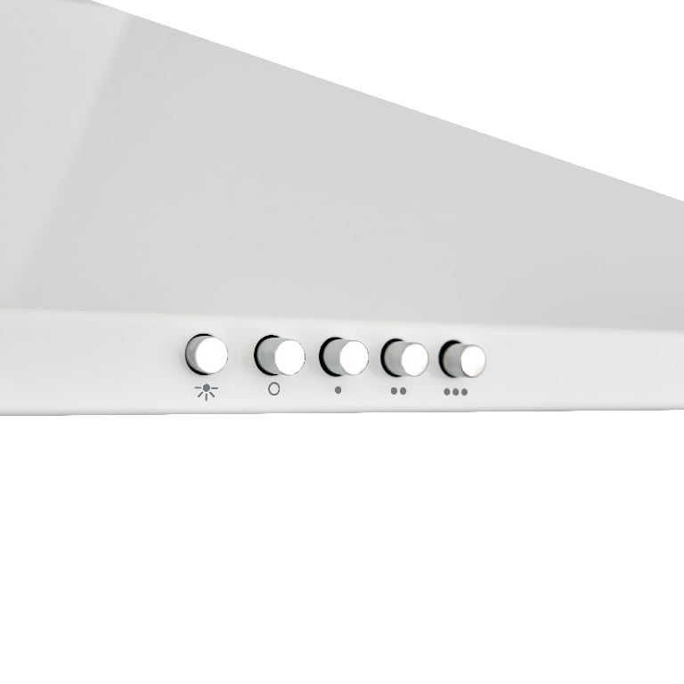 Hota din otel inoxidabil, 60 cm, culoare alb, clasa energetica C Hota din otel inoxidabil, 60 cm, culoare alb, clasa energetica C
