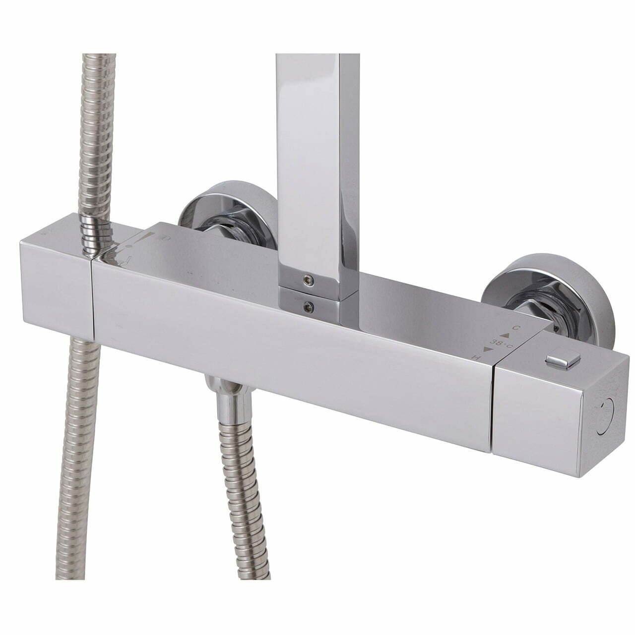 Set de dus, cromat, ABS, alama si otel inoxidabil Set de dus, cromat, ABS, alama si otel inoxidabil