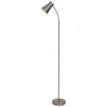 Lampadar argintiu flexibil, E27, IP 20