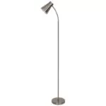 Lampadar argintiu flexibil, E27, IP 20