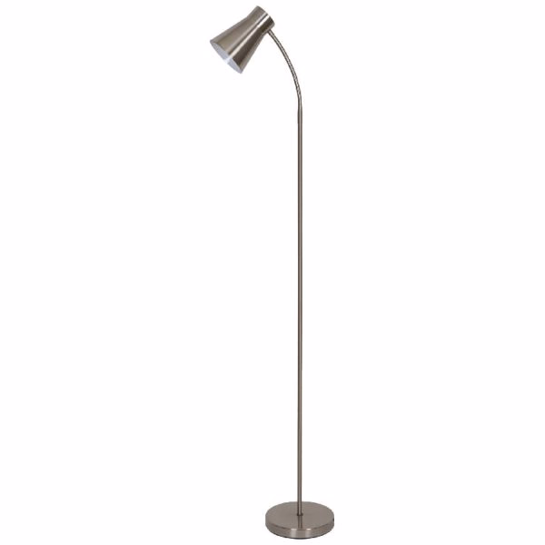 Lampadar argintiu flexibil, E27, IP 20
