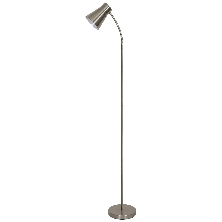 Lampadar argintiu flexibil, E27, IP 20