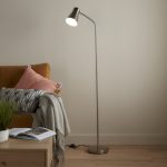 Lampadar argintiu flexibil, E27, IP 20