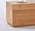 Veioza moderna din bambus, natur, 1 x (E27), IP20