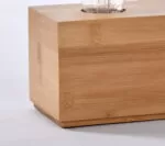 Veioza moderna din bambus, natur, 1 x (E27), IP20