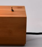 Veioza moderna din bambus, natur, 1 x (E27), IP20