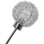 Lampadar argintiu din metal cu efect cromat lucios, 3 x G9, IP20, 40W