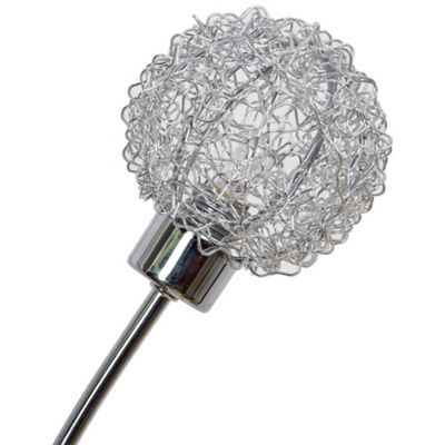 Lampadar argintiu din metal cu efect cromat lucios, 3 x G9, IP20, 40W Lampadar argintiu din metal cu efect cromat lucios, 3 x G9, IP20, 40W