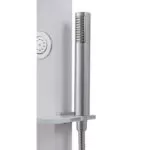 Panel de dus, alb, aluminiu