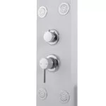 Panel de dus, alb, aluminiu