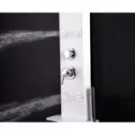 Panel de dus, alb, aluminiu