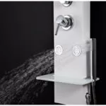 Panel de dus, alb, aluminiu