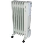 Radiator cu ulei, 6 elementi, putere 1500 W, alb