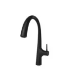 Baterie bucatarie GoodHome Edulis, cartus ceramic 35 mm, efect grafit mat, design modern